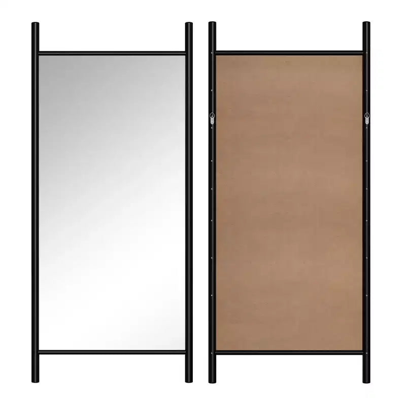 Miroir de salle de bain arqué 36x24 avec cadre en alliage d'aluminium, miroir mural HD à suspendre pour chambre à coucher, salon, entrée, argent