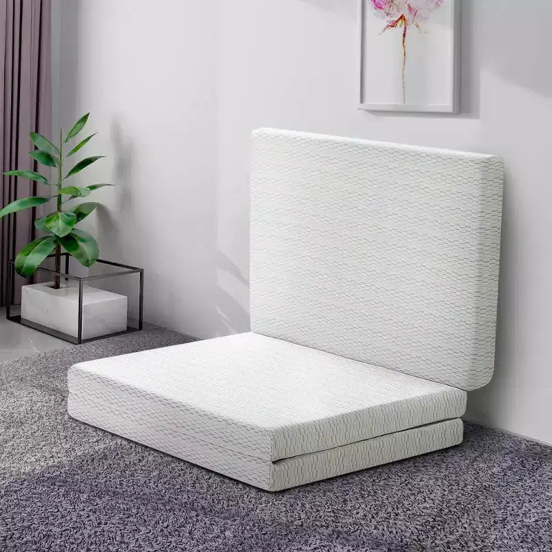 Matelas en mousse à mémoire de forme pliable MUUEGM | Matelas pliable avec housse lavable, certifié CertiPUR-US