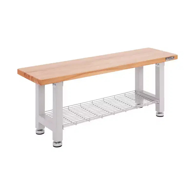 Banc en bois robuste Seville Classics UltraHD 48 po avec plateau en bois, granit