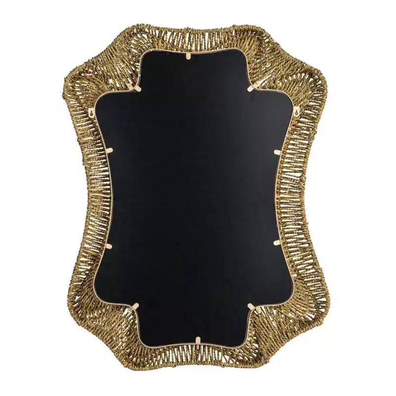 Miroir Mural Tressé en Massette Décoratif « Storied Home »