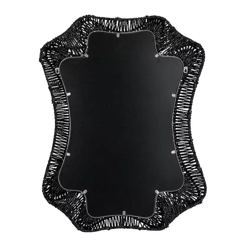 Miroir Mural Tressé en Massette Décoratif « Storied Home »