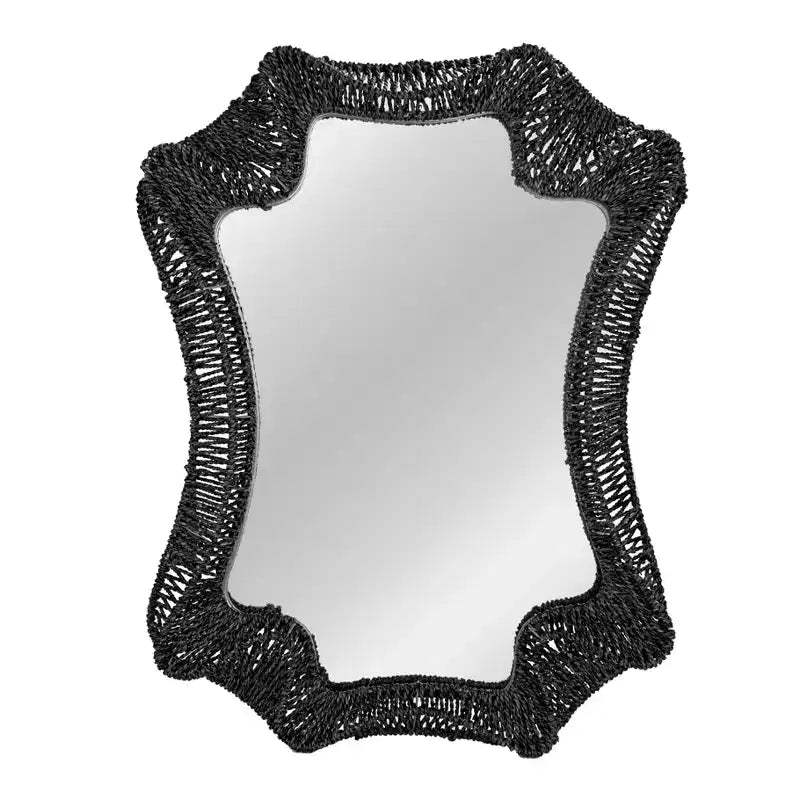 Miroir Mural Tressé en Massette Décoratif « Storied Home »