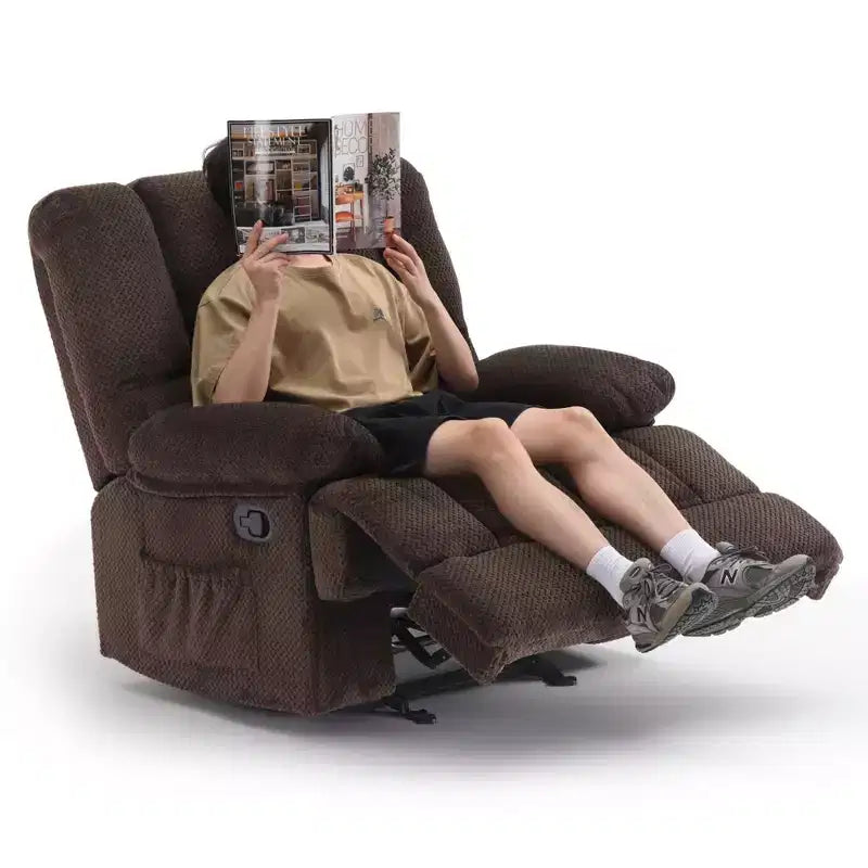Canapé inclinable pour fauteuil de salon pour adultes, couleur chocolat