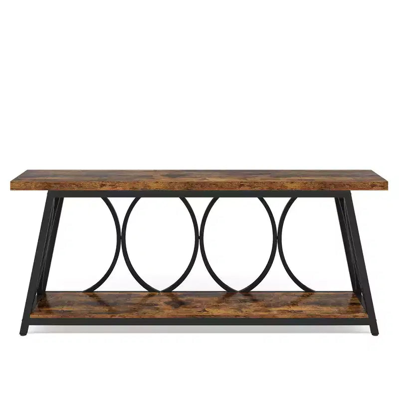 MAYEERTY Table console de 70,9 pouces de long avec pieds réglables, table d'appoint multifonctionnelle