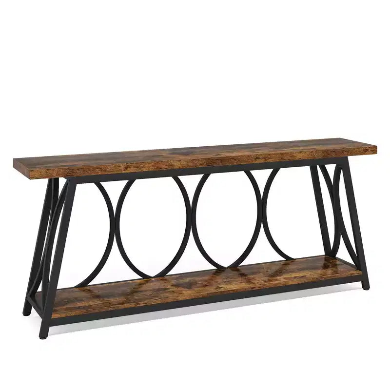 MAYEERTY Table console de 70,9 pouces de long avec pieds réglables, table d'appoint multifonctionnelle