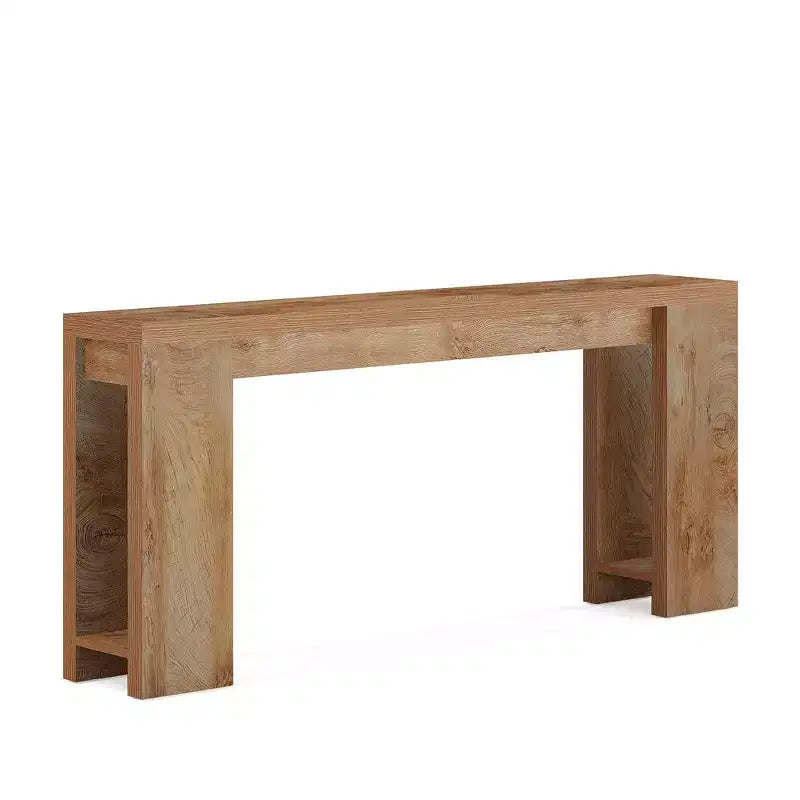 MAYEERTY Table Console Classique de Style Ferme, Plateau Épais, Construction Robuste