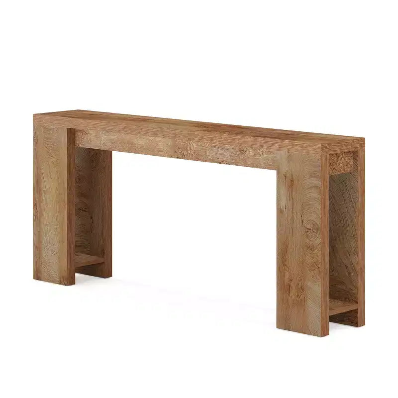MAYEERTY Table Console Classique de Style Ferme, Plateau Épais, Construction Robuste