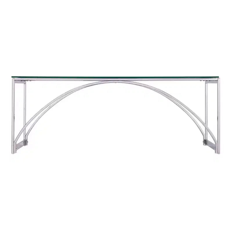 Stevenly Glass-Top Cocktail Table - Charcoal - SEI