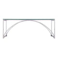 Stevenly Glass-Top Cocktail Table - Charcoal - SEI