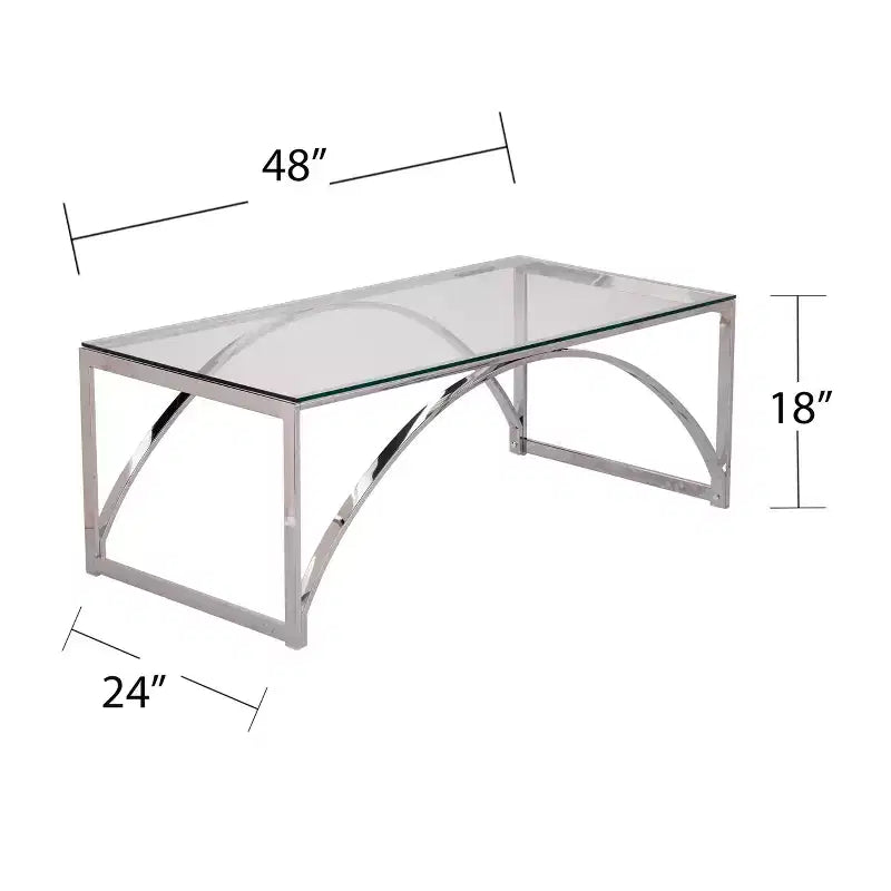 Table basse à plateau en verre Stevenly - anthracite - SEI
