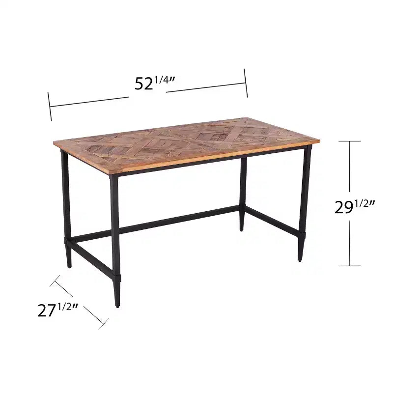 Bureau en bois recyclé Lawrenny - Naturel - SEI