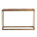 Dorville Reclaimed Wood Patchwork Console Table - Natural - SEI