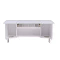 Wall Mount Ledge With Vanity Mirror - Transitional Style - White - SEI