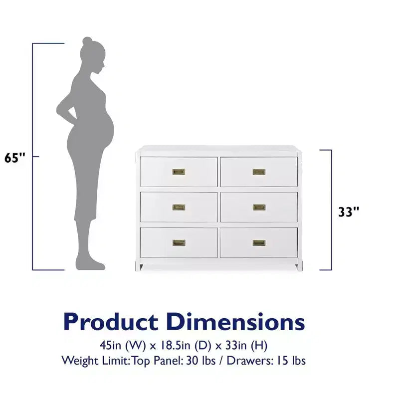 Commode 6 tiroirs Miles Baby Relax