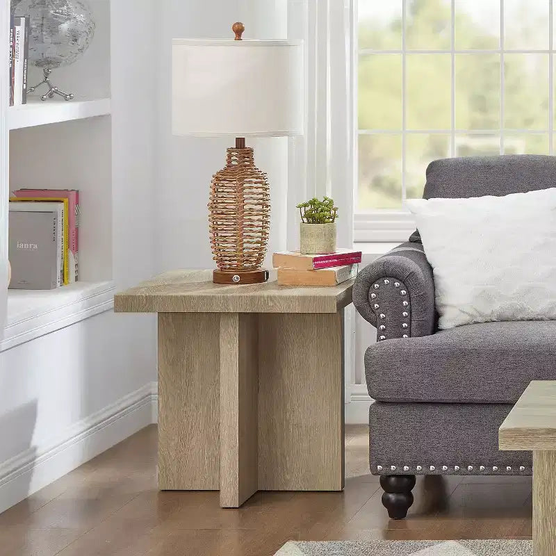 Table d'appoint carrée Roundhill Furniture Mchome, Table de chevet