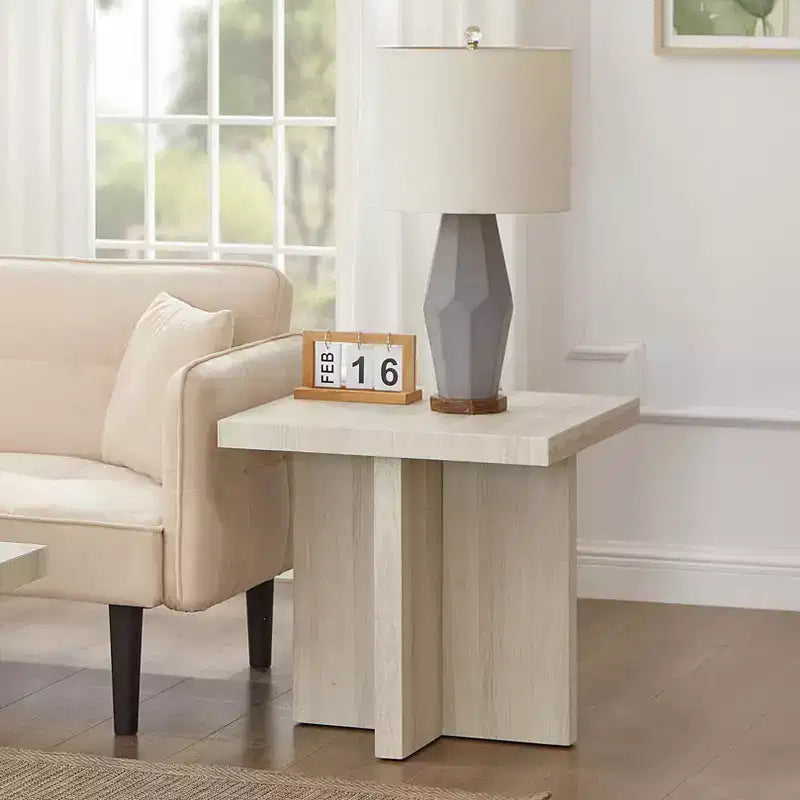 Table d'appoint carrée Roundhill Furniture Mchome, Table de chevet