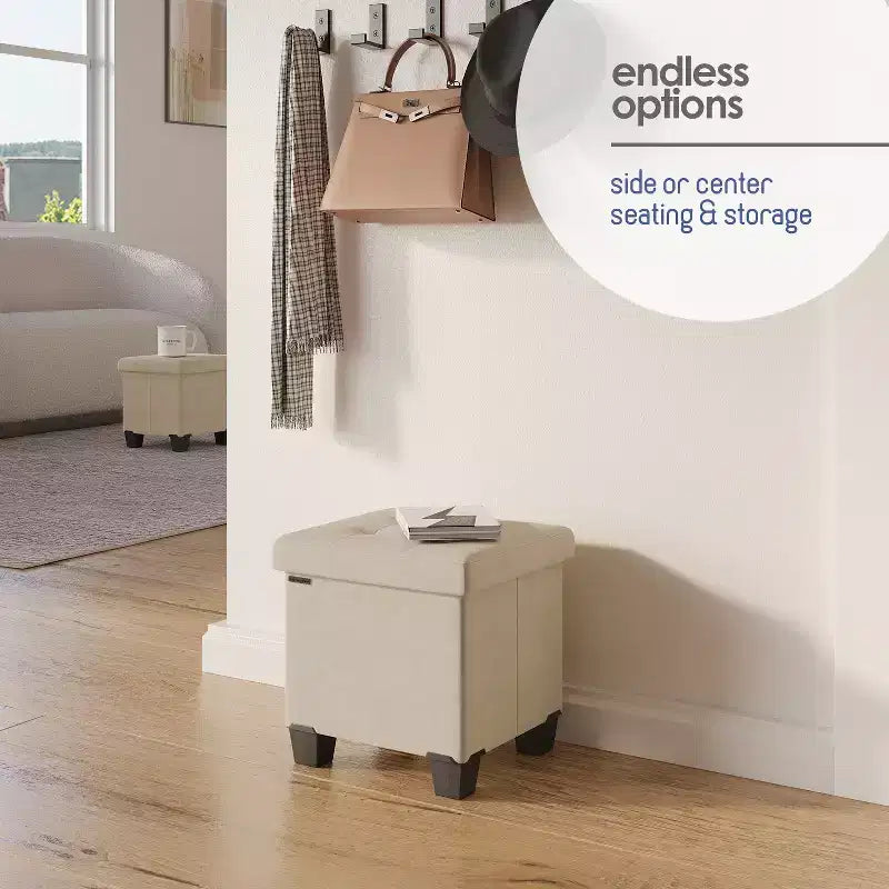 Banc de rangement StorageBud pour chambre à coucher en bout de lit, banc de rangement en velours, grand banc de rangement, banc d'entrée avec rangement