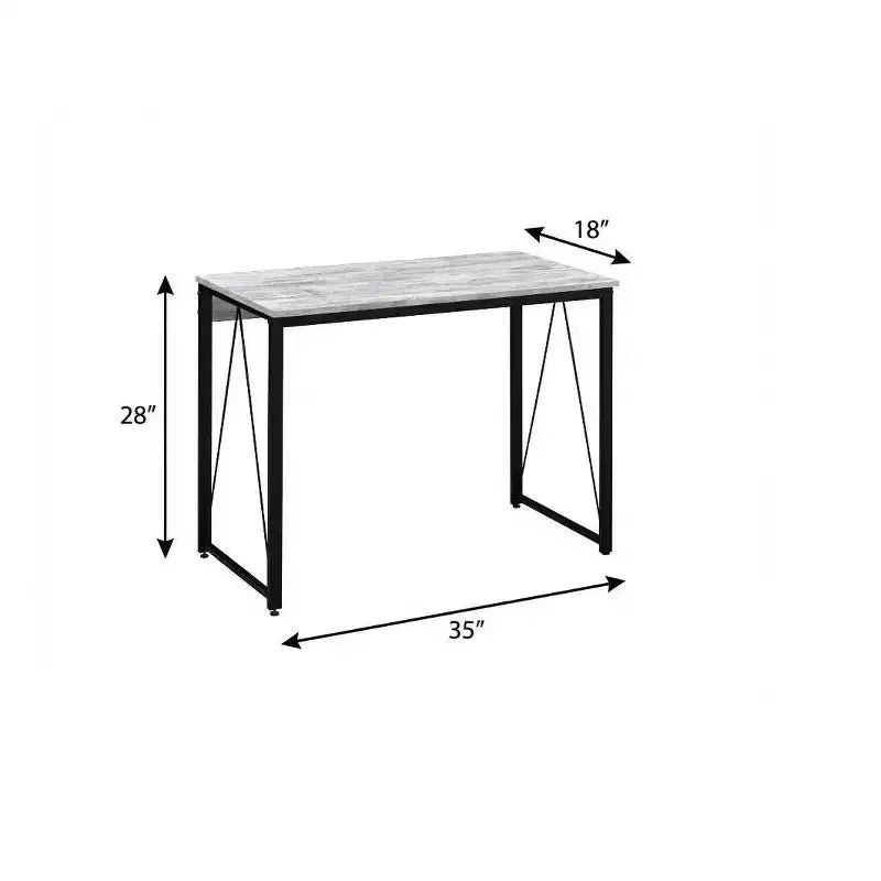 Bureau de style antique blanc et noir HomeRoots 35