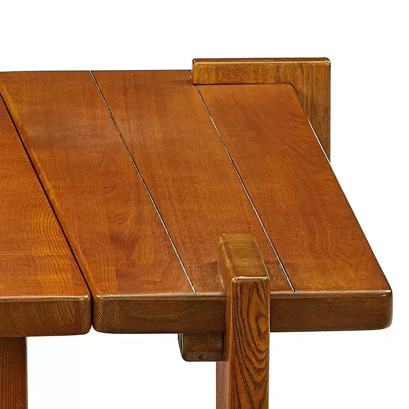 Table basse combinée en bois de frêne massif Art Leon, table basse en bois