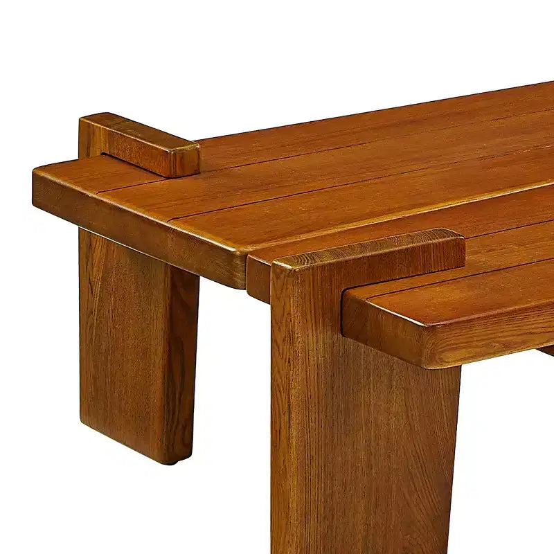 Table basse combinée en bois de frêne massif Art Leon, table basse en bois