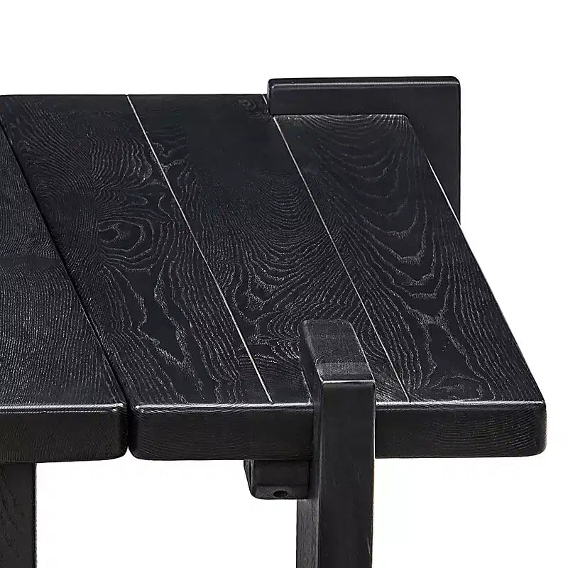 Table basse combinée en bois de frêne massif Art Leon, table basse en bois