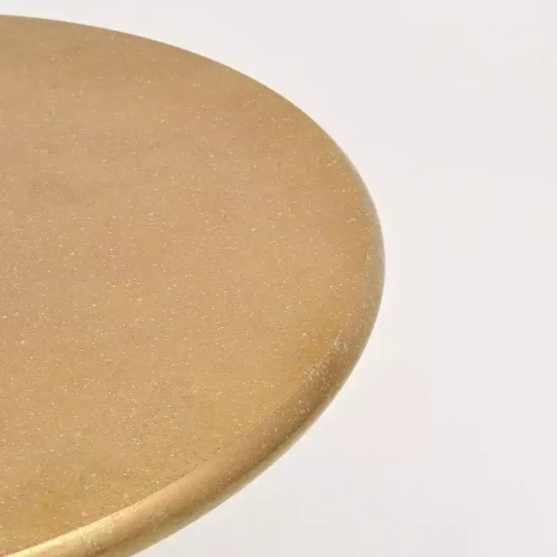 Table d'appoint ronde moderne GDFStudio Roderick en aluminium poli doré de 22 po