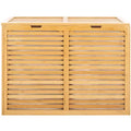 Lahiri 2 Compartment Laundry Basket with Liner - STG1904 - Natural/Beige - Safavieh