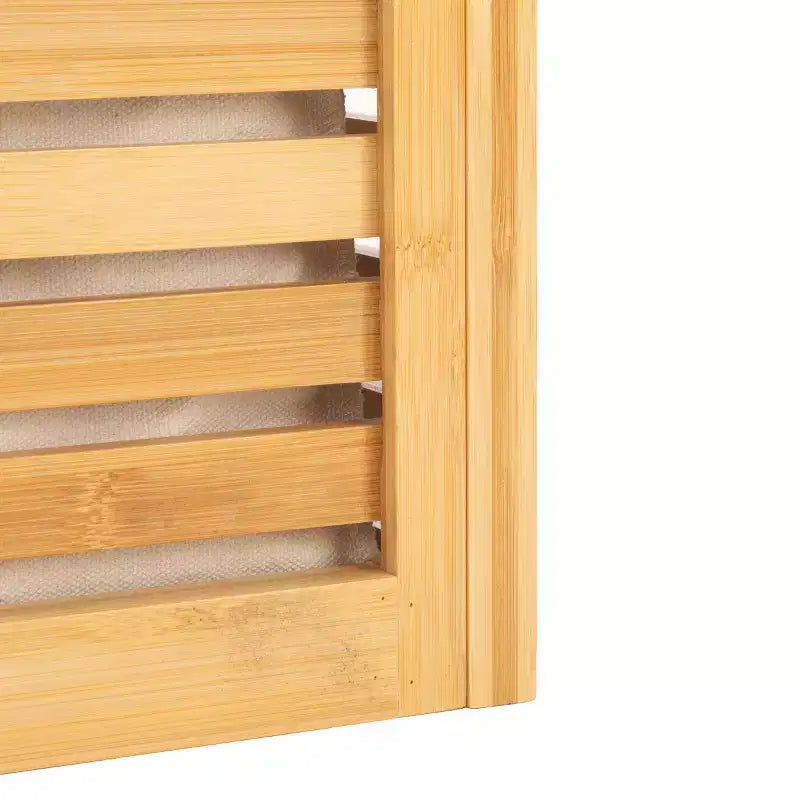 Panier à linge double compartiment Lahiri avec doublure - STG1904 - Naturel/Beige - Safavieh