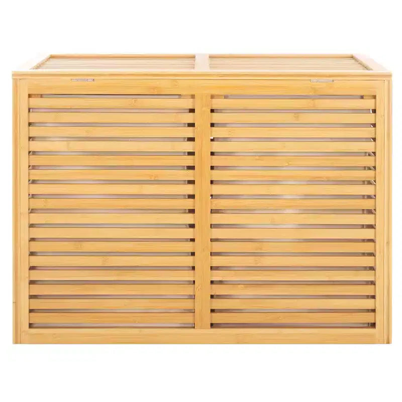 Panier à linge double compartiment Lahiri avec doublure - STG1904 - Naturel/Beige - Safavieh