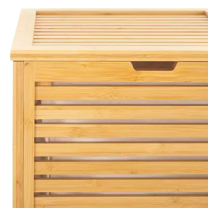 Panier à linge double compartiment Lahiri avec doublure - STG1904 - Naturel/Beige - Safavieh