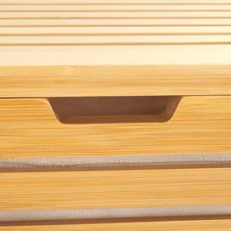 Panier à linge double compartiment Lahiri avec doublure - STG1904 - Naturel/Beige - Safavieh