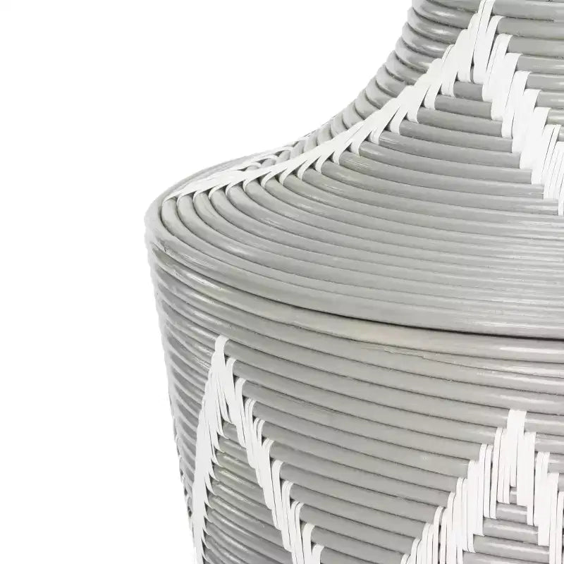 Panier à linge Reina - HAC6004 - Gris/Blanc - Safavieh
