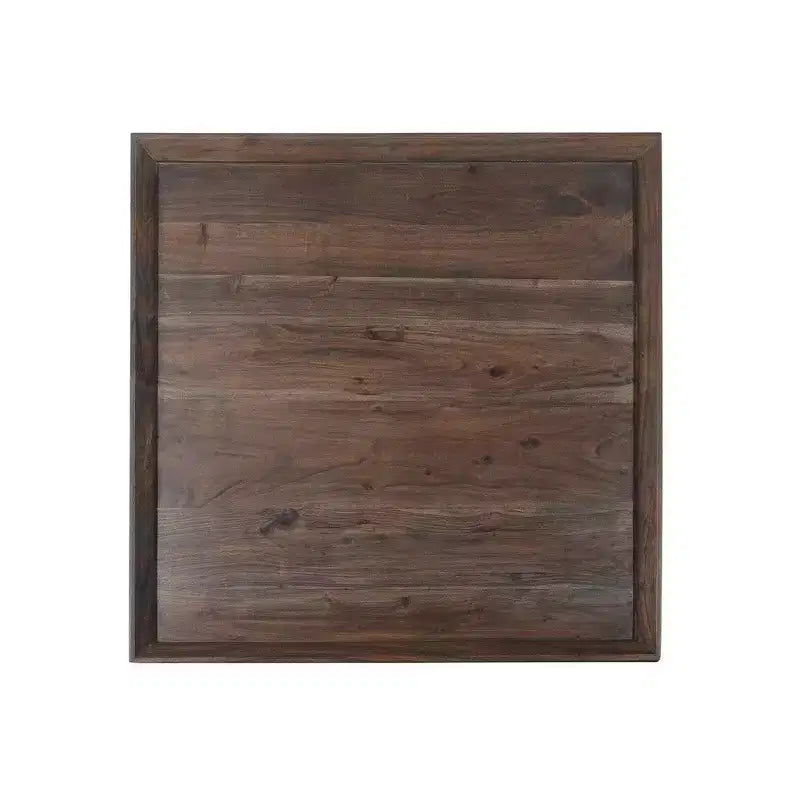 Table basse Royal Hampton carrée en bois d'acacia avec base trapézoïdale, 36 pouces