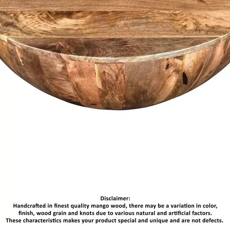 Table basse ronde en bois de manguier Royal Hampton