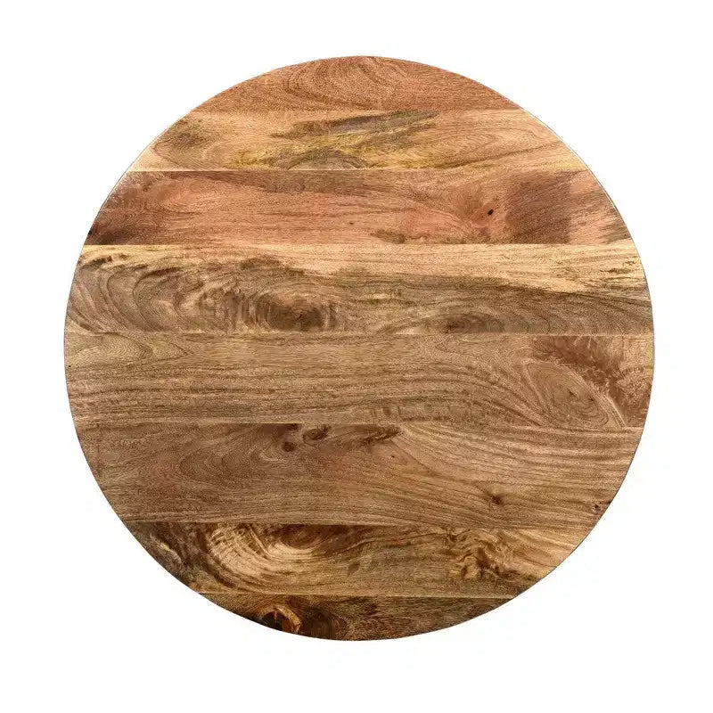 Table basse ronde en bois de manguier Royal Hampton