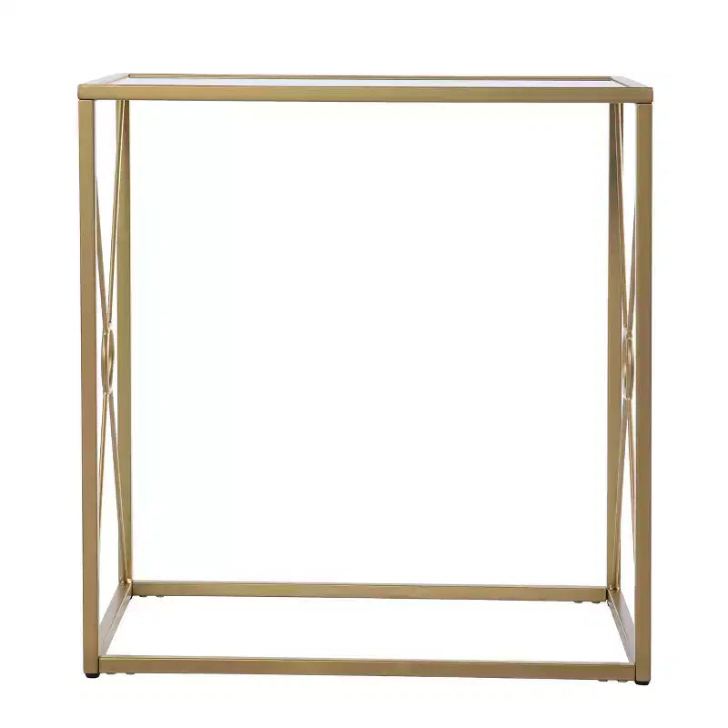 Larden Mirror-Top End Table - Gold - SEI