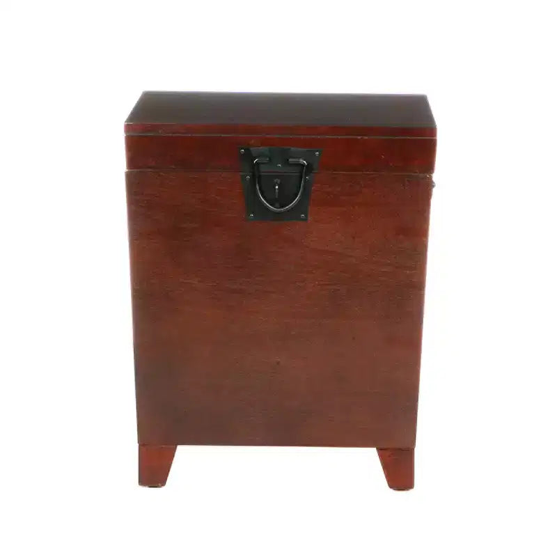 Pyramid Trunk End Table - Brown - SEI