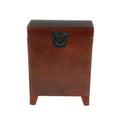 Pyramid Trunk End Table - Brown - SEI