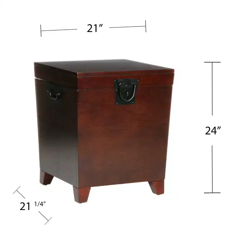 Table d'appoint Pyramid Trunk - Marron - SEI