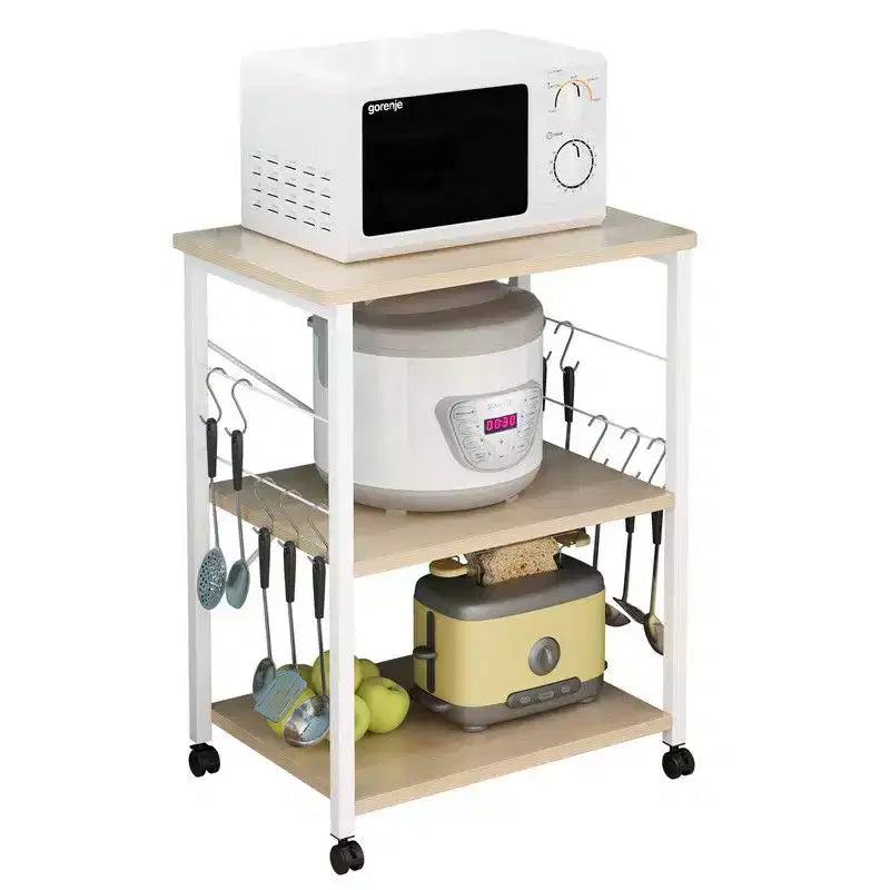 Étagère de cuisine 3 niveaux Karl pour micro-ondes, four, etc.