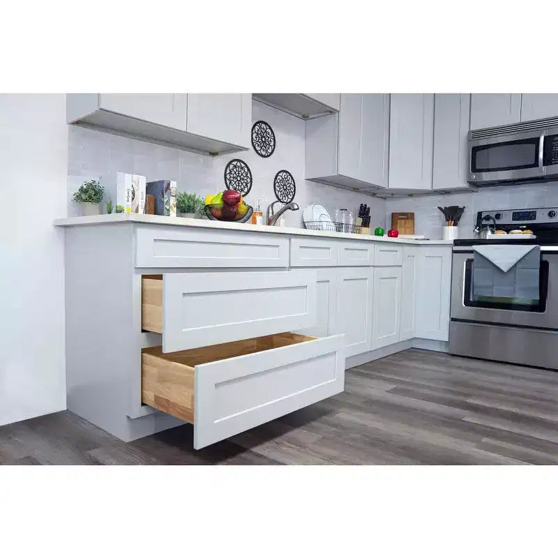 Meuble de cuisine bas CASAINC de 30 po L x 24 po P x 34,5 po H avec tiroir et charnières à fermeture amortie, en contreplaqué, armoire RTA