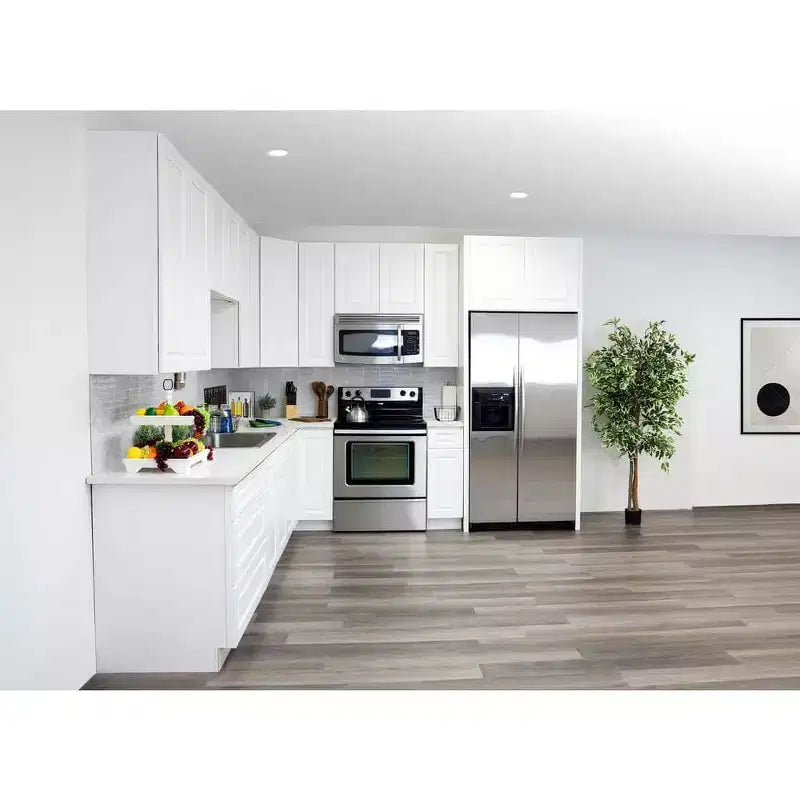 Meuble de cuisine bas CASAINC de 30 po L x 24 po P x 34,5 po H avec tiroir et charnières à fermeture amortie, en contreplaqué, armoire RTA