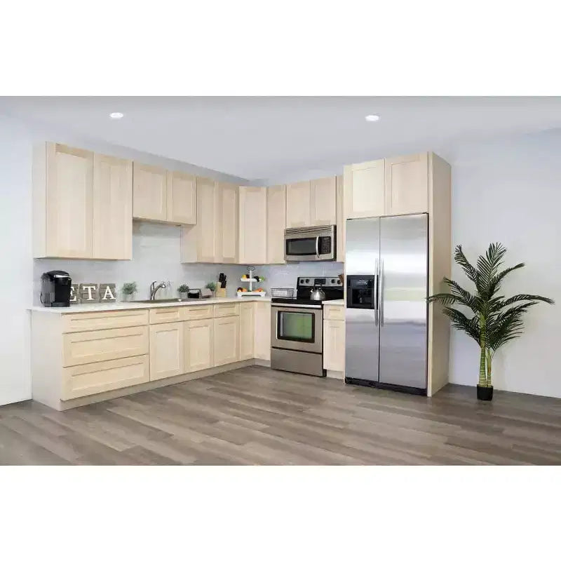 Meuble de cuisine bas CASAINC de 30 po L x 24 po P x 34,5 po H avec tiroir et charnières à fermeture amortie, en contreplaqué, armoire RTA