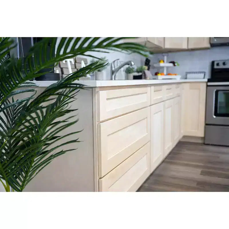 Meuble de cuisine bas CASAINC de 30 po L x 24 po P x 34,5 po H avec tiroir et charnières à fermeture amortie, en contreplaqué, armoire RTA
