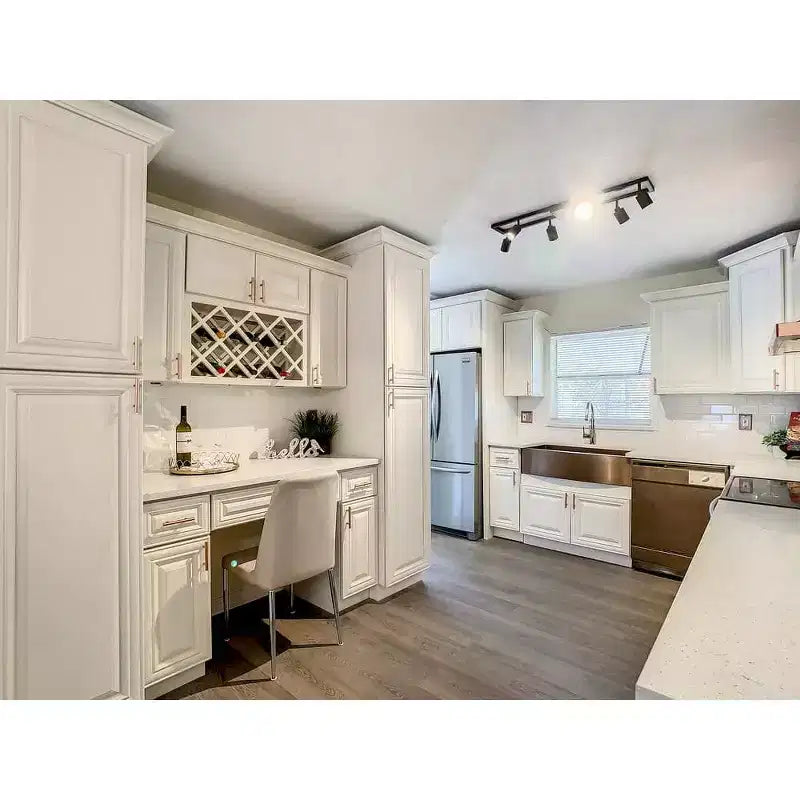 Meuble de cuisine bas CASAINC de 30 po L x 24 po P x 34,5 po H avec tiroir et charnières à fermeture amortie, en contreplaqué, armoire RTA