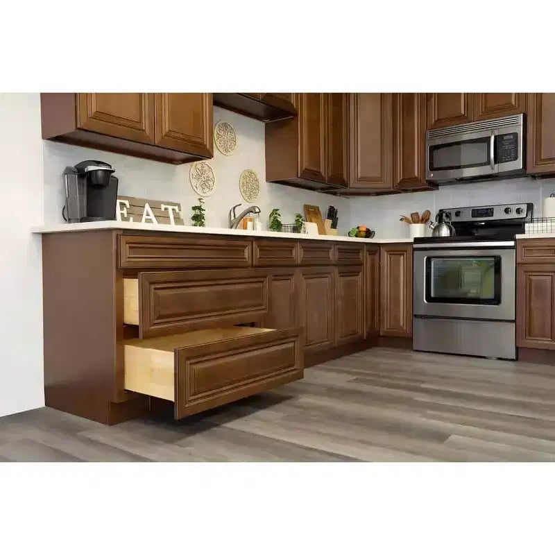 Meuble de cuisine bas CASAINC de 30 po L x 24 po P x 34,5 po H avec tiroir et charnières à fermeture amortie, en contreplaqué, armoire RTA