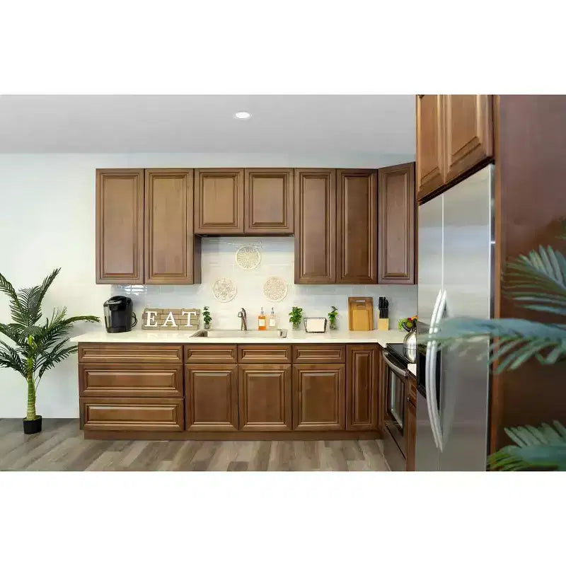 Meuble de cuisine bas CASAINC de 30 po L x 24 po P x 34,5 po H avec tiroir et charnières à fermeture amortie, en contreplaqué, armoire RTA