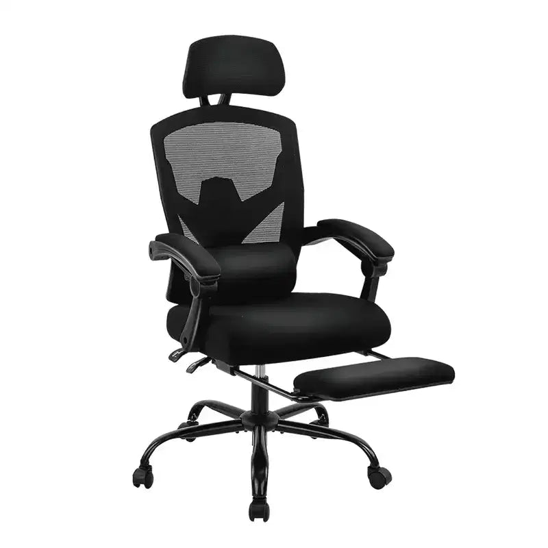 MAYEERTY Chaise de bureau pivotante à 360° réglable en hauteur, siège pneumatique, capacité de poids de 125 kg
