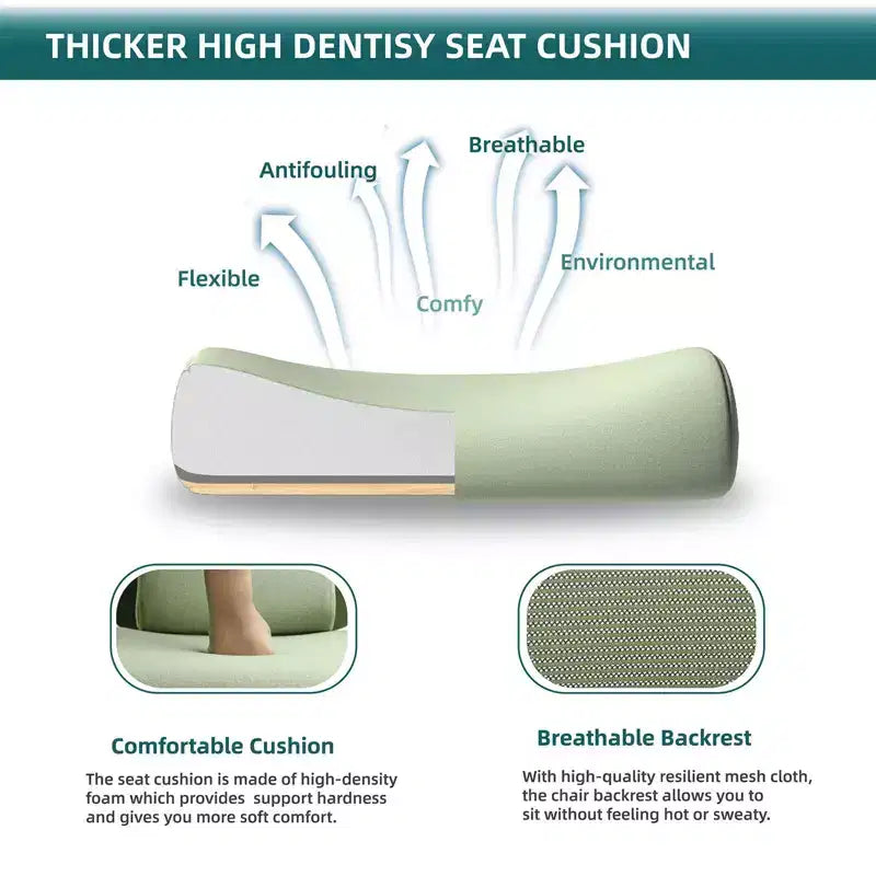 MAYEERTY Chaise de bureau pivotante à 360° réglable en hauteur, siège pneumatique, capacité de poids de 125 kg