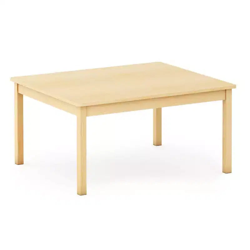 Guidecraft EdQ Toddler Table - Natural: Rectangle Wooden Activity table for Kids, 30x36 | Toddler Desk for Playroom, Preschool, Daycare